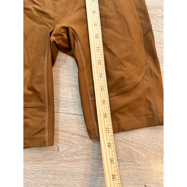 Nylora Biker Shorts Nwt Small Caramel Brown Intermix Activewear High Waist — image 4 of 8